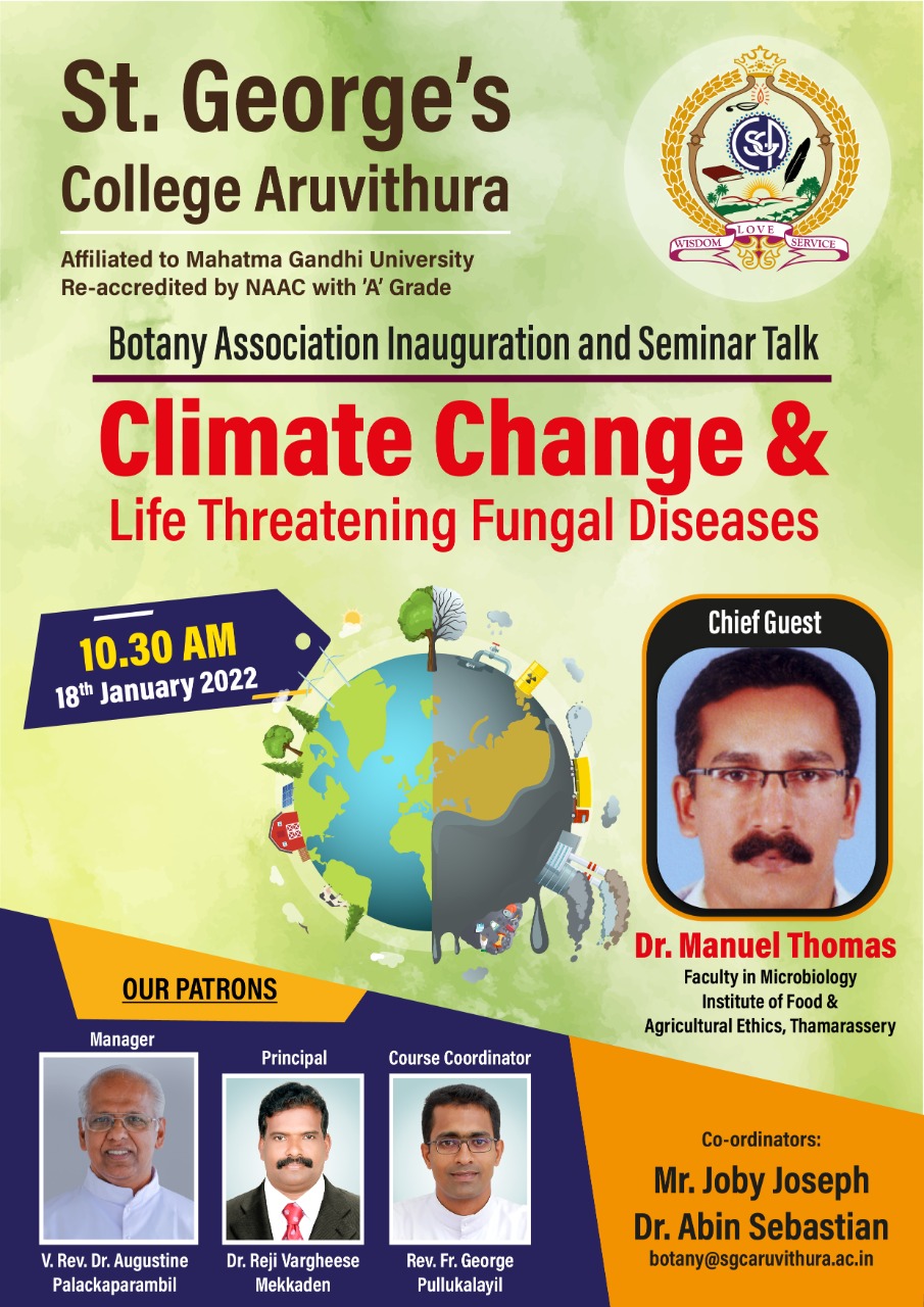 Talk on Climate Change and Life Threatening Fungal Diseases